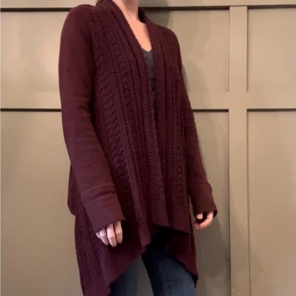 Anthropologie Saturday Sunday Neela Knit Open Front Cardigan Sweater Size Medium - Picture 2 of 12